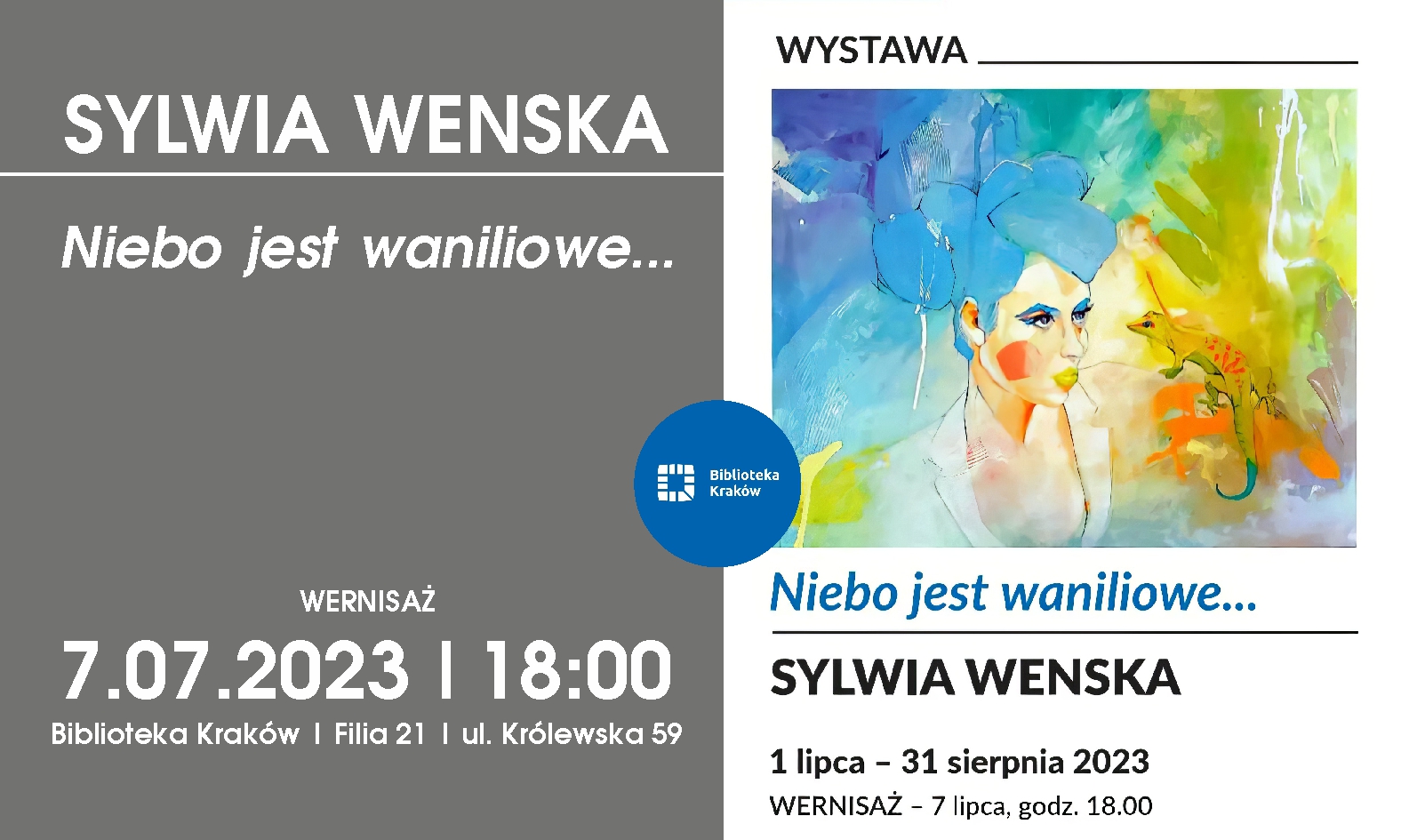 Zapraszamy | Kraków | 7.07.2023 | 18:00
