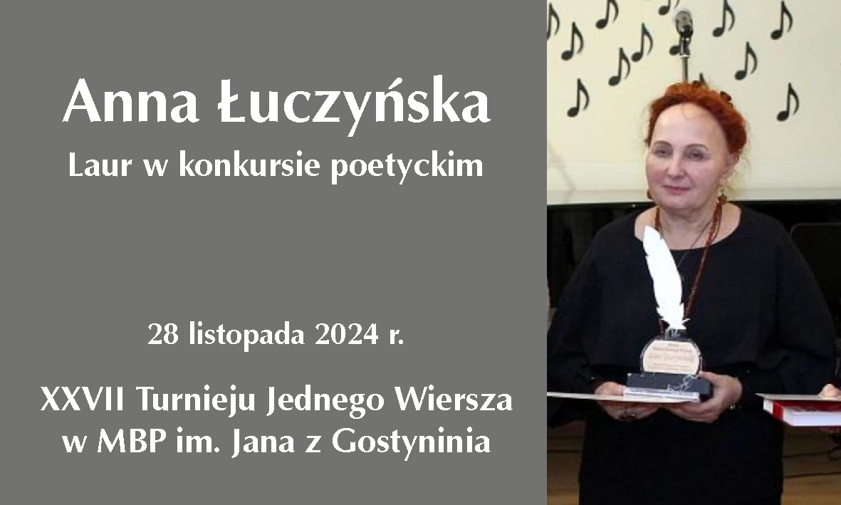 Gratulacje dla Anny Łuczyńskiej!