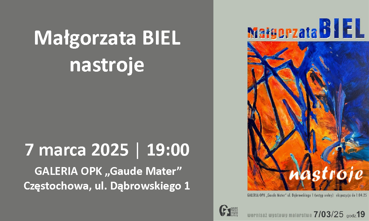 Małgorzata Biel zaprasza | Częstochowa | 7.03.2025 | 19:00