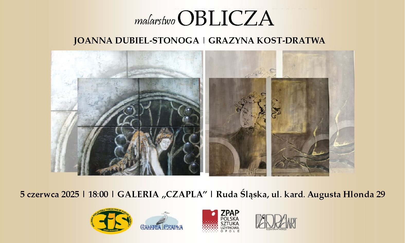 Joanna Dubiel-Stonoga i Grażyna Kost-Dratwa zapraszają | Ruda Śląska | 5.06.2025 | 18:00 Joanna Dubiel-Stonoga i Grażyna Kost-Dratwa zapraszają | Ruda Śląska | 5.06.2025 | 18:00