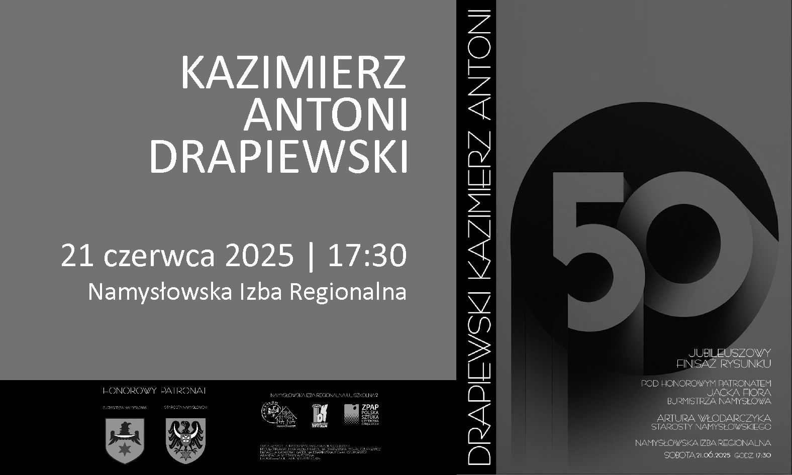 Kazimierz Antoni Drapiewski zaprasza | Namysłów | 21.06.2025 | 17:30