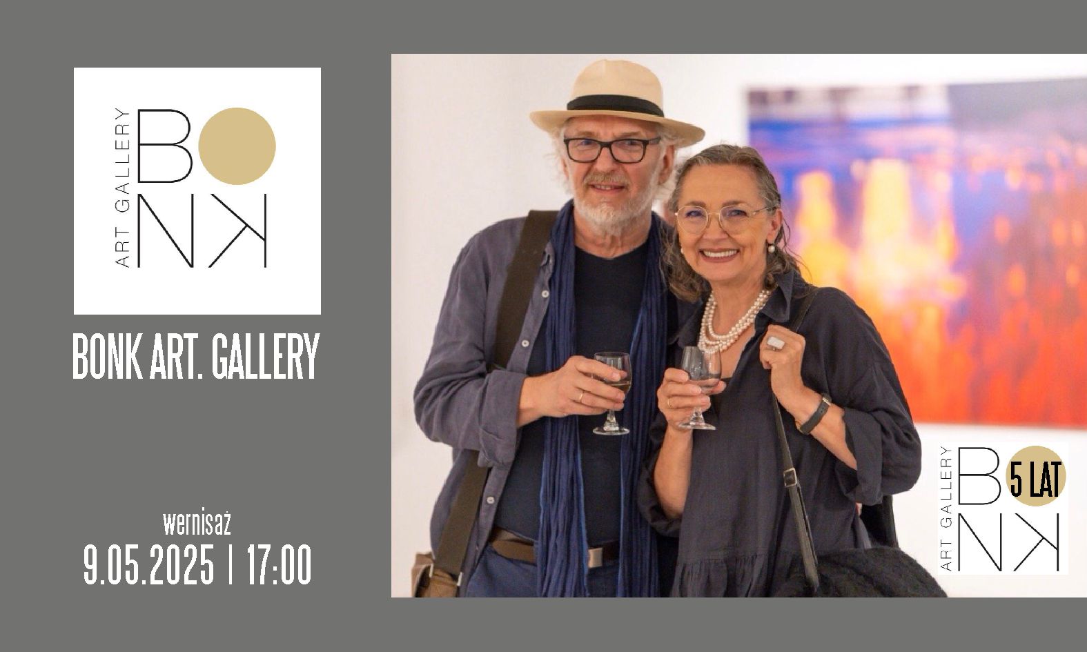 Zaprasza  BONK ART GALLERY | Opole | 9.05.2025 | 17:00
