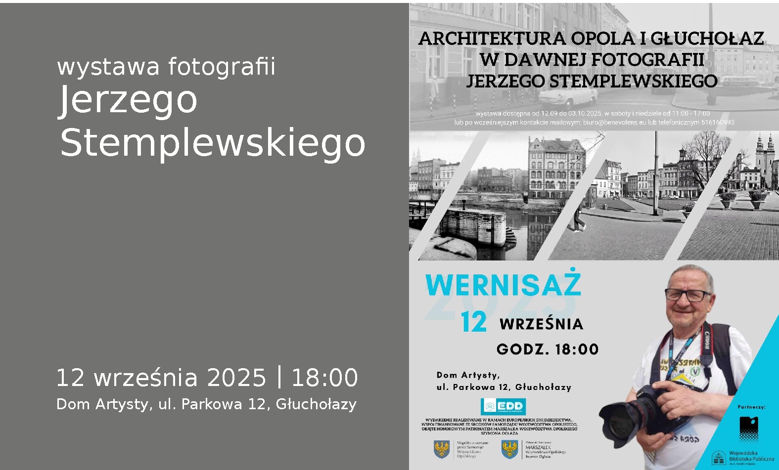 Jerzy Stemplewski zaprasza | Głuchołazy | 12.09.2025 | 18:00