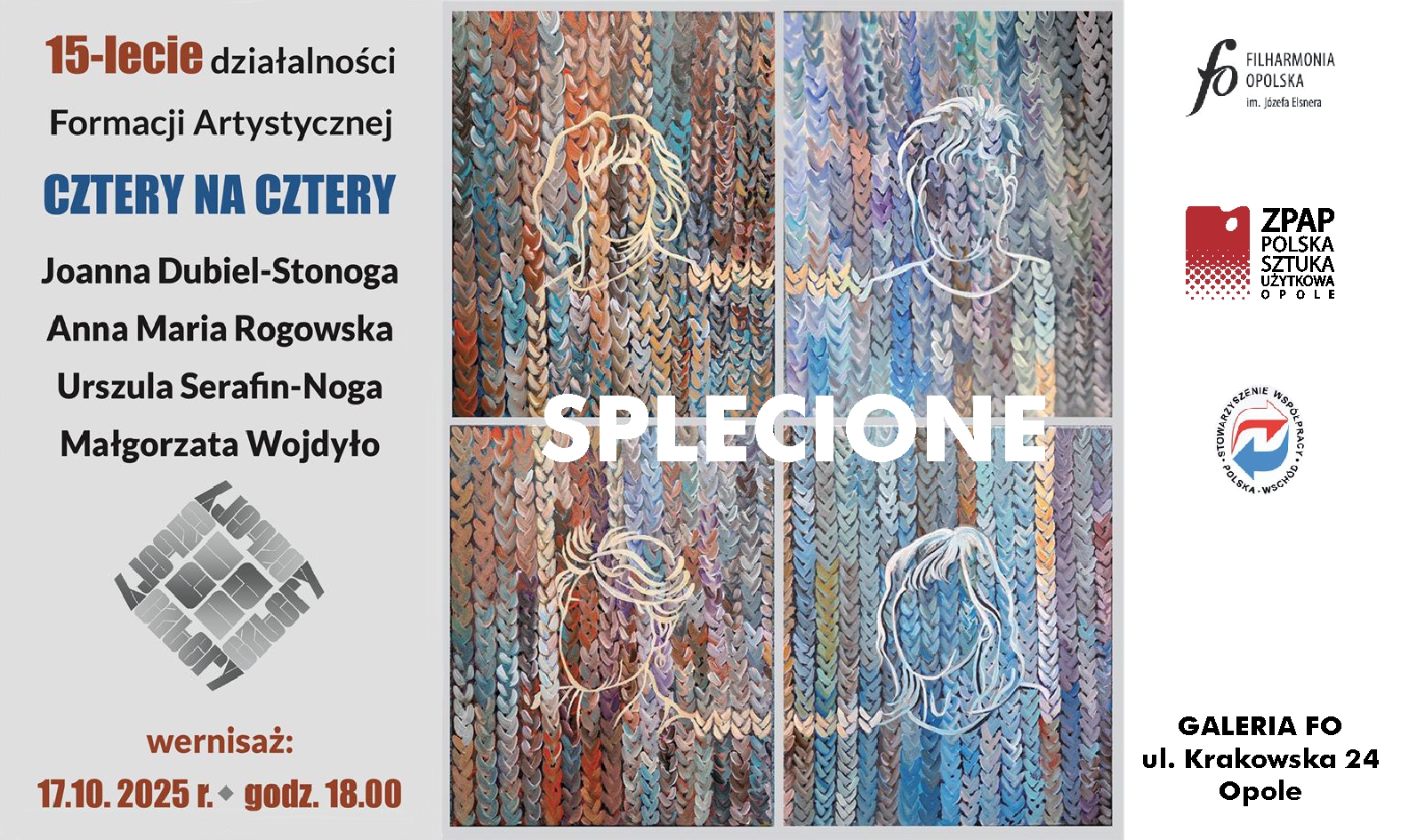 Formacja Artystyczna 4 x 4 zaprasza | Opole | 17.10.2025 | 18:00 Formacja Artystyczna 4 x 4 zaprasza | Opole | 17.10.2025 | 18:00