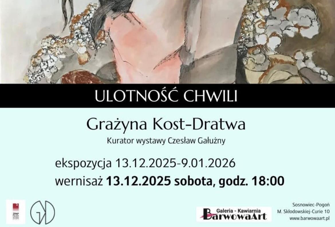 Grażyna Kost-Dratwa zaprasza | Sosnowiec | 13.12.2025 | 18:00 Grażyna Kost-Dratwa zaprasza | Sosnowiec | 13.12.2025 | 18:00