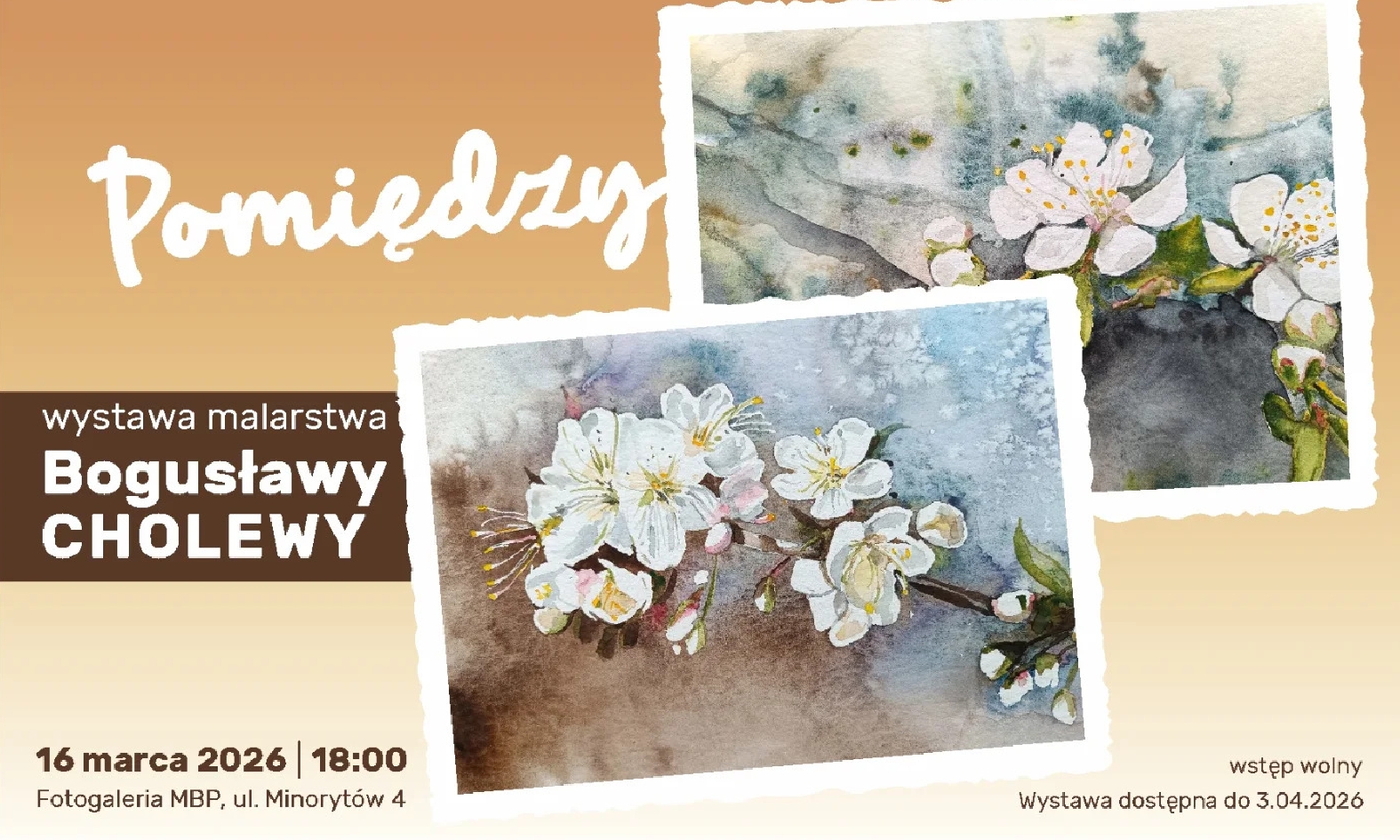 Bogusława Cholewa zaprasza | Opole | 16.03.2026 | 18:00