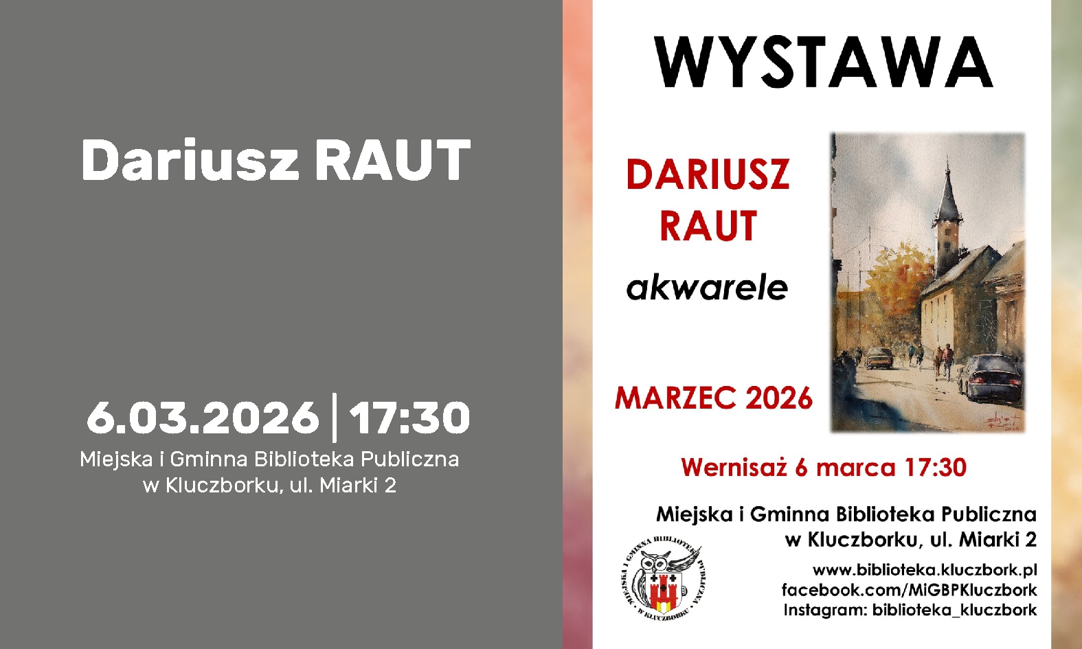 Dariusz Raut zaprasza | Dobrzeń Wielki | 6.03.2026 | 17:30