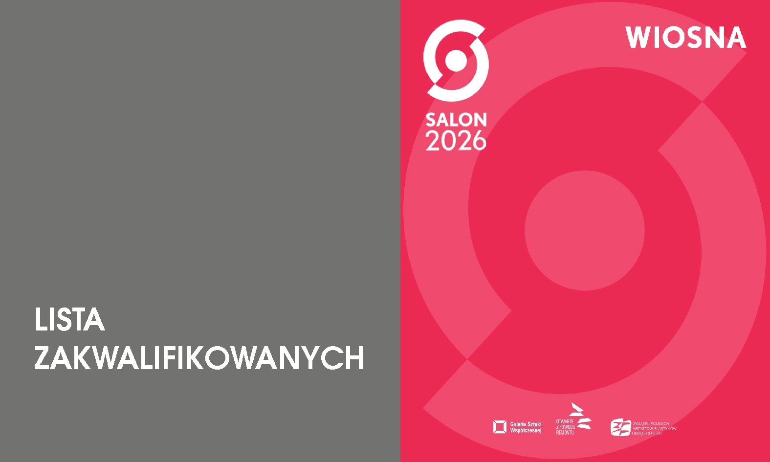 SALON WIOSENNY 2026 – LISTA ZAKWALIFIKOWANYCH