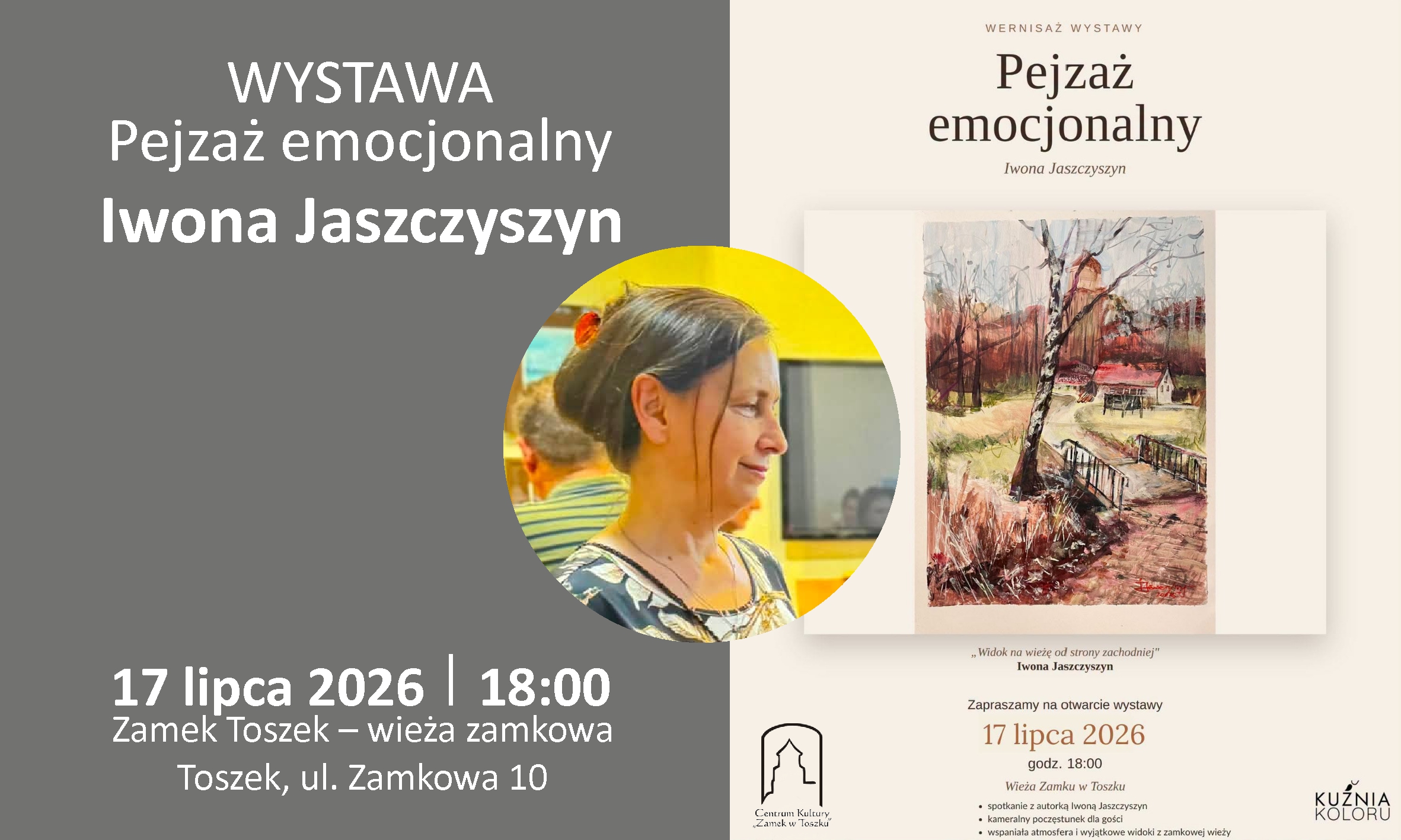 Iwona Jaszczyszyn zaprasza  | Zamek w Toszku | 17.07.2026 | 18:00